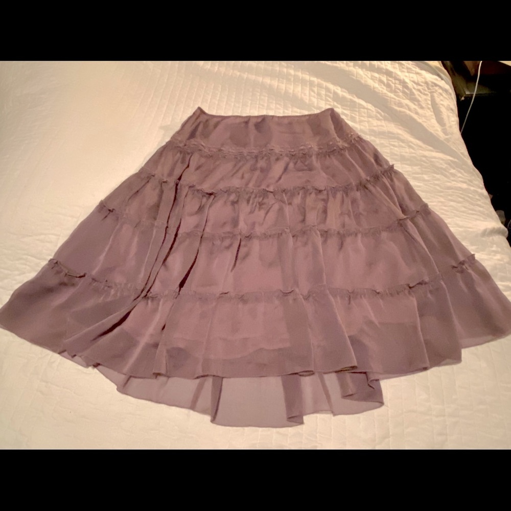 Lilac Ruffled Skirt from New York & Company